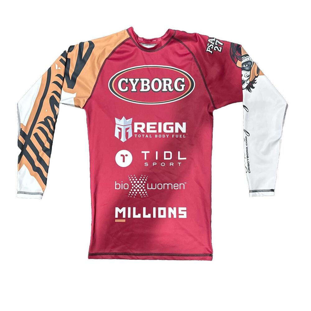 Cris Cyborg Victory KoreDry Men's Long Sleeve Made in USA Size L Rare